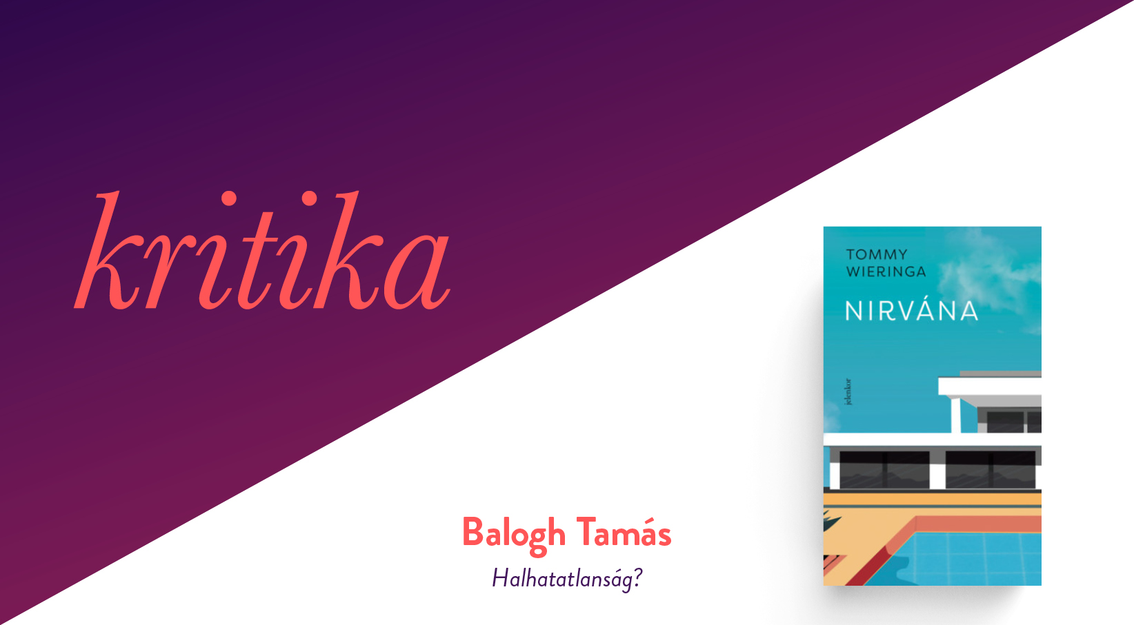 Halhatatlanság? (Tommy Wieringa: Nirvána)