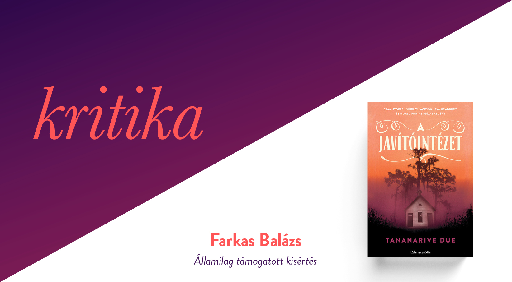 Államilag támogatott kísértés (Tananarive Due: A javítóintézet)